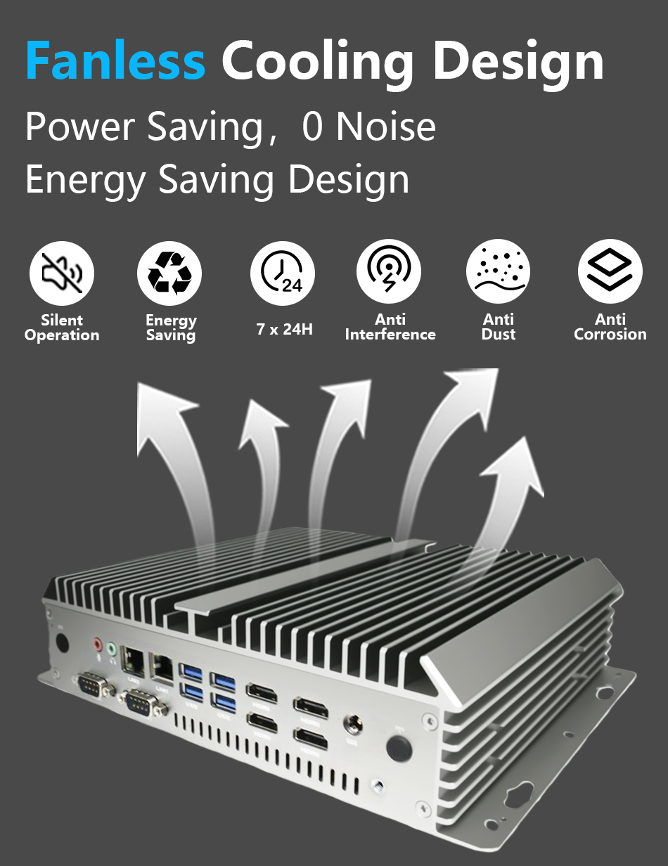 Fanless Industrial Mini PC 6xR - Fanless Industrial Pc Rs485 Core I7 评论和价格